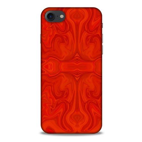 Mermer Desenli (39) Tema Liquid Crystal Kılıf Falu Kırmızı Apple Iphone 8 Kılıf
