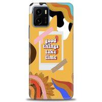 Vivo Y33S Kılıf HD Baskılı Kılıf - Take Time + Tam Ekran Koruyucu