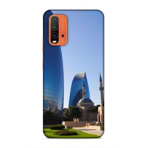 Xiaomi Redmi 9T Uyumlu Kılıf Azarbaijan (37) Silicone Cover Kule ve Camii