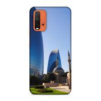 Xiaomi Redmi 9T Uyumlu Kılıf Azarbaijan (37) Silicone Cover Kule ve Camii