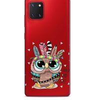 Zoologix (47) Samsung Galaxy Note 20 Şeffaf Kılıf Silikon Desenli