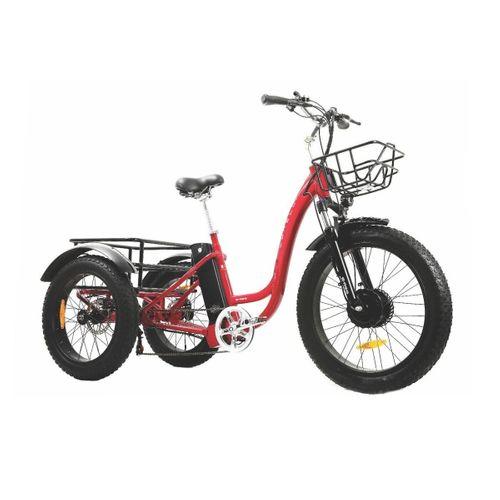 Corelli E-Rgo 20 inç Üç Tekerli Elektrikli Kargo Bisikleti Kırmızı