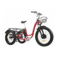 Corelli E-Rgo 20 inç Üç Tekerli Elektrikli Kargo Bisikleti Kırmızı