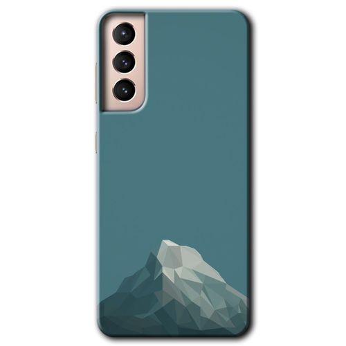 Potkal Hediye Fabrikası Samsung Galaxy S21 Kılıf HD Desen Baskılı Arka Kapak - Alone Mountain