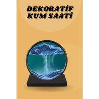 Kum Saati Yuvarlak Şık Kum Tablosu Dekoratif Kum Sulu Kum Saati