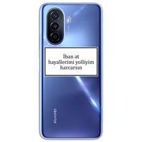 Huawei Nova Y70 Kılıf HD Yazı Baskılı Silikon Arka Kapak - Yazı 9