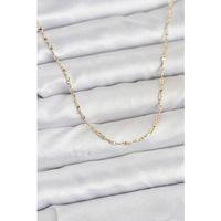 CM 14K Gold Renk Gemici Zincir Model 60 cm Kadın Kolye