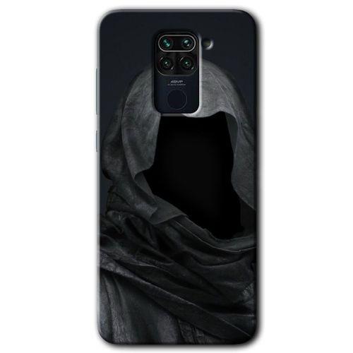 MRCİLETİSİM Xiaomi Redmi Note 9 Kılıf HD Desen Baskılı Arka Kapak + Temperli Cam - Death