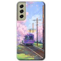 Galaxy S21 FE Kılıf HD Desen Baskılı Arka Kapak - Rails Paint + Kırılmaz Cam