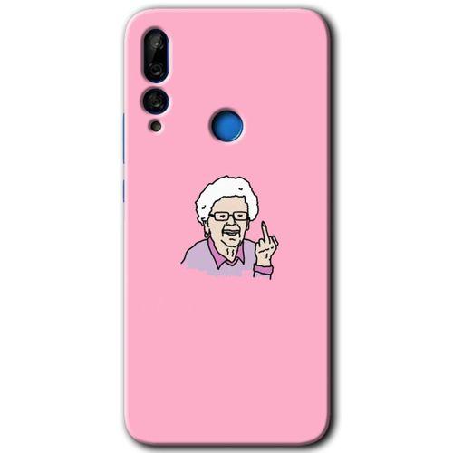Huawei Y9 Prime 2019 Kılıf Baskılı Kapak - Bad Grandmother +Tam Ekran Koruyucu