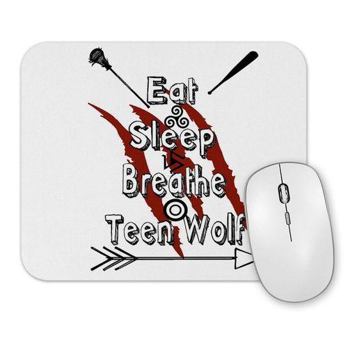 Teen Wolf Eat Sleep Breathe Mouse Pad