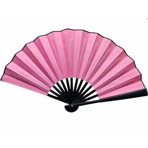 Plastik Kumaş Yelpaze 12'li Pembe