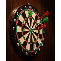 Kaliteli Ahşap 15 İnç Dart Tahtası Kolay Montajlı 4 Ok