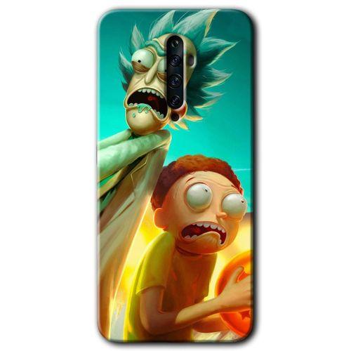 OPPO Oppo Reno 2z Kılıf HD Baskılı Desen + Hayalet Cam Yandan Görünmez