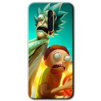 OPPO Oppo Reno 2z Kılıf HD Baskılı Desen + Hayalet Cam Yandan Görünmez