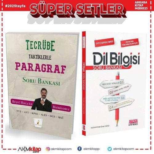 Pelikan Tecrübe Taktiklerle Paragraf ve AKM Dil Bilgisi Soru Bankası Seti 2 Kitap