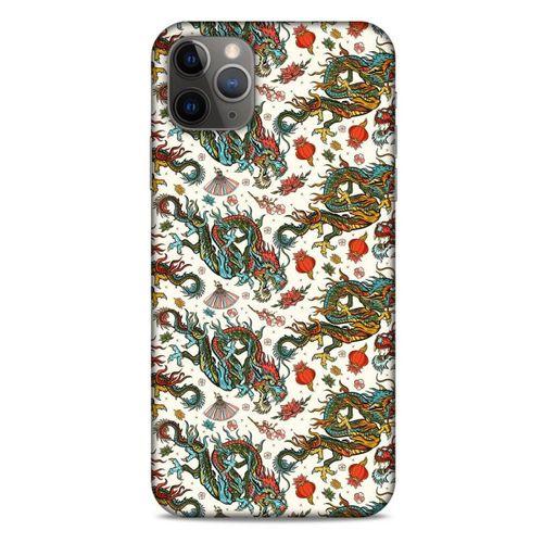 Apple Iphone 11 Pro Max Kılıf Dragons (20) Koruyucu Kılıf Ejderha Japon