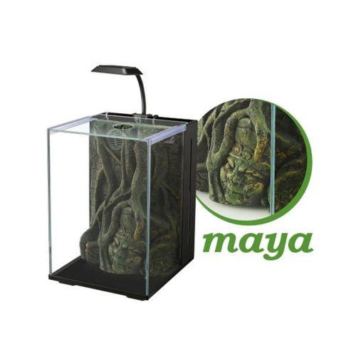Nubios Nano Akvaryum Maya Dekorlu Siyah 20x22x29Cm