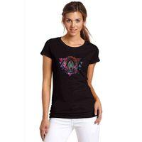 Triangle Lion Screen 2 Baskılı Siyah Kadın Tshirt