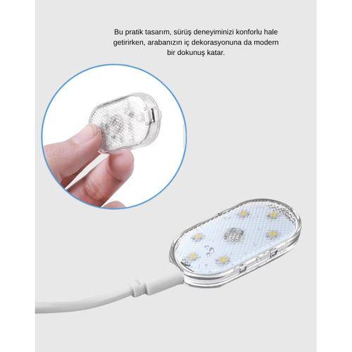 Manyetik Araba İçi Ambiyans Led Işık Seti – Kolay Montajlı Ve Kablolara Gerek Yok