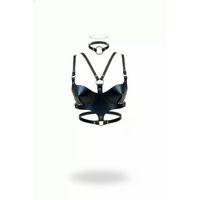 Siyah Kadın Kemer Deri O Halka Detaylı Vücut Aksesuarı - Brf1296