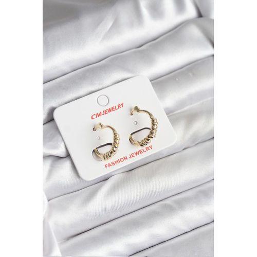 14K Gold Renk Kaplama CM Kadın Küpe