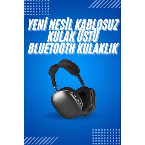 2025 Model Kulak Üstü Kablosuz Bluetooth Kulaklık Gürültü Azalta Uzun Pil