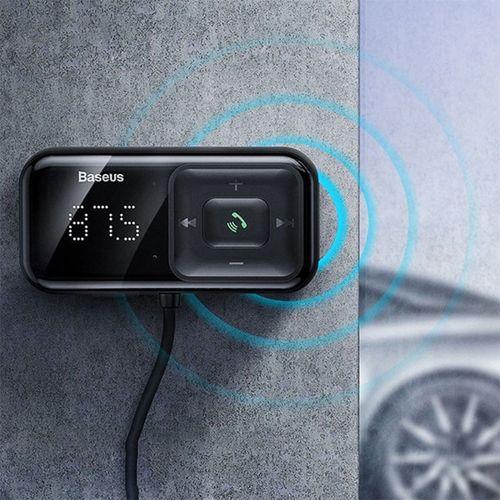 Baseus T typed S-16 FM Transmitter Bluetooth Dual Usb Araç şarj A