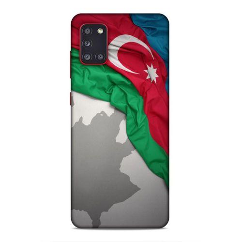 Samsung Galaxy A31 Uyumlu Kılıf Azarbaijan (9) Kılıf Kumaş Bayrak