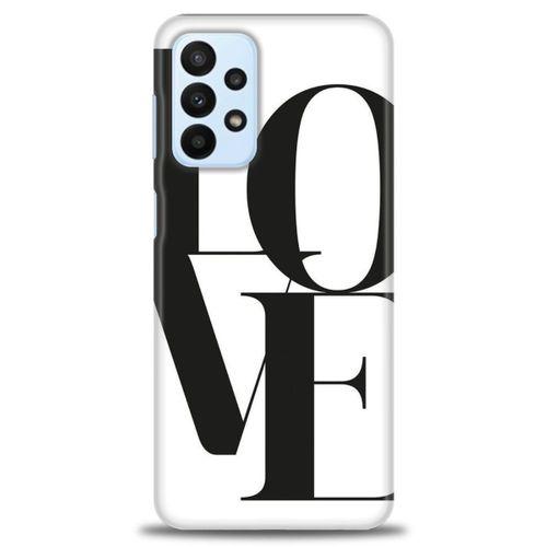 Samsung Galaxy A23 4G Kılıf HD Baskılı Kılıf - Love + Tam Ekran Koruyucu
