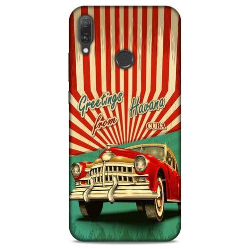 Retro (12) Desen Koruyucu Silikon Renkli Huawei Y9 2019 Kılıf