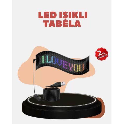 Kayan Yazı Destekli Rgb Led Reklam Paneli Usb İle Kolay Kurulumlu