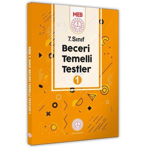 2025 7 Sınıf MEB Beceri Temelli Testler 1  Kitap Örnek Soru Bankası (Renkli Baskı A4 Boyut)