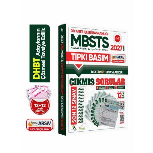 2027 DİB-MBSTS ÖSYM Çıkmış Soru Tıpkı Basım 12li Kitapçık Türkiye Geneli Deneme Paketi