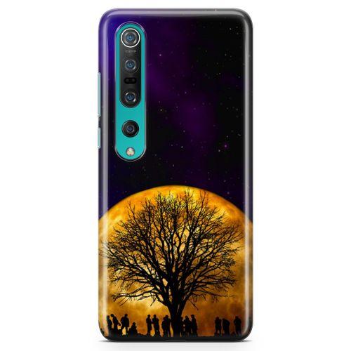 Xiaomi Mi 10 Kılıf Ay Işığında Arka Kapak Koruma Desenli Full Koruyucu