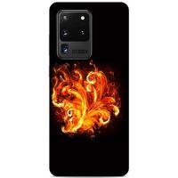 Lopard Samsung Galaxy S20 Ultra Uyumlu Kılıf FireX (22) Tam Koruma Kılıfı Ateş Buket