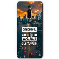 MRCİLETİSİM Xiaomi Mi 9T Kılıf HD Desen Baskılı Arka Kapak+Temperli Cam - Manzara Seviyorum