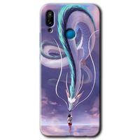 MRCİLETİSİM Huawei P20 Lite Kılıf HD Desen Baskılı Arka Kapak + Temperli Cam - Dragon Snake