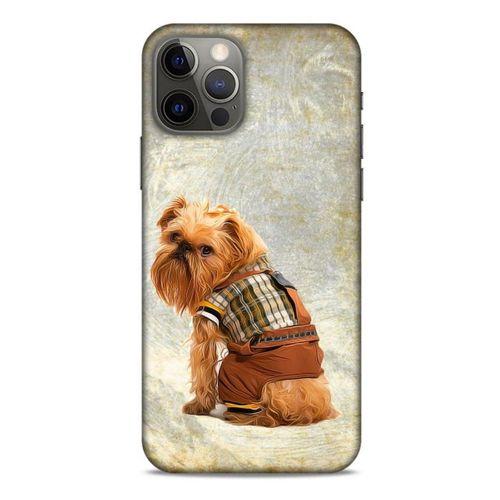 Apple iPhone 12 Pro Kılıf Köpek Kıyafetleri (25) Antişok Kapak Brussels Griffon Sweatshirt