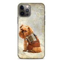 Apple iPhone 12 Pro Kılıf Köpek Kıyafetleri (25) Antişok Kapak Brussels Griffon Sweatshirt