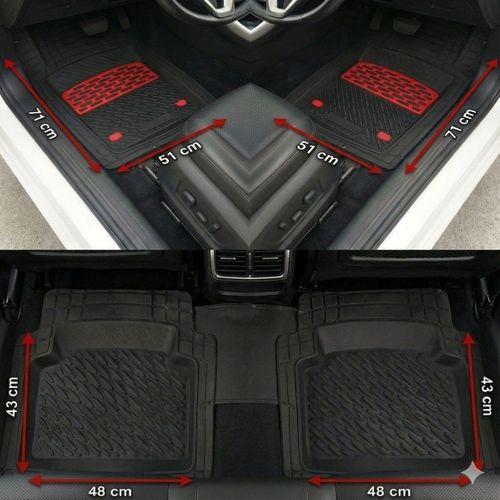 Safir Seat Uyumlu Toledo Havuzlu Universal Paspas Krom Kırmızı Parça