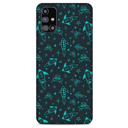 Samsung Galaxy M31s Uyumlu Kılıf Yeşil Delisi (46) Core Armor Kılıf Tropikal orman yeşili