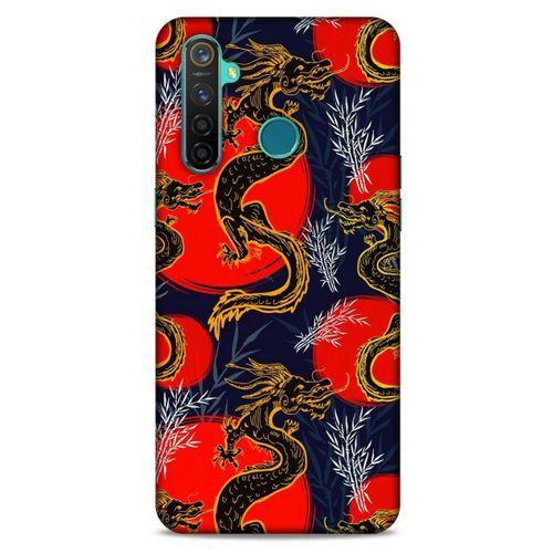 Oppo Realme 5 Pro Kılıf Dragons (30) Silicone Case Ejderha Cizimi