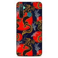 Oppo Realme 5 Pro Kılıf Dragons (30) Silicone Case Ejderha Cizimi