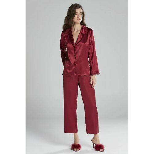 Saten Gecelik Sabahlık Pijama Takım Şort Takım 6'lı Gelin Çeyiz Seti - 6965