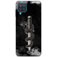 Lopard Samsung Galaxy A12 Uyumlu Kılıf Tattoo's (11) Tam Koruma Yılan Dövmesi