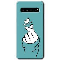 Samsung Galaxy S10 Plus Kılıf HD Desen Baskılı Arka Kapak + Temperli Cam - Mutluluk
