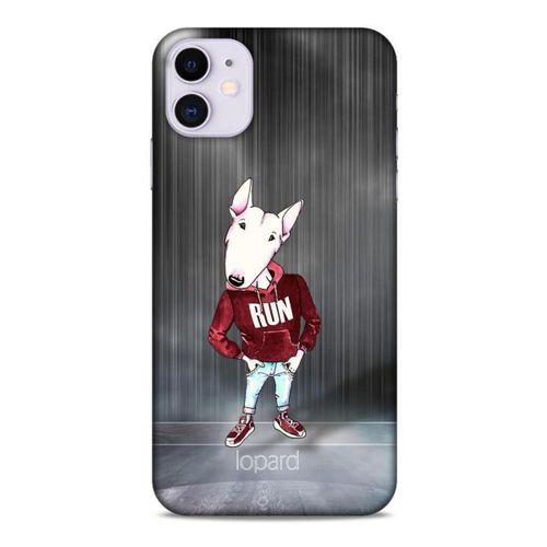Apple Iphone 11 Kılıf FunnyMaX (41) Tank Kılıf Gri Bull Teriyer
