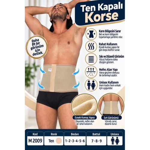 Ten Kapalı Korse – Unisex Bel ve Karın Destek Korsesi – M 2009 - Rylks