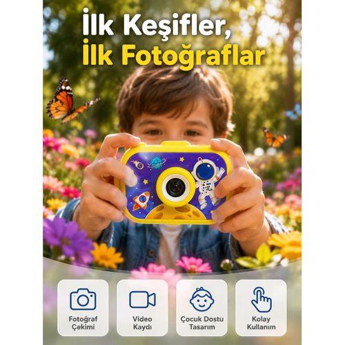 Mini Çocuk Dijital Fotoğraf Makinesi Type-c Hd Video Kamera 2 0 İnç Tft Renkli Ekran